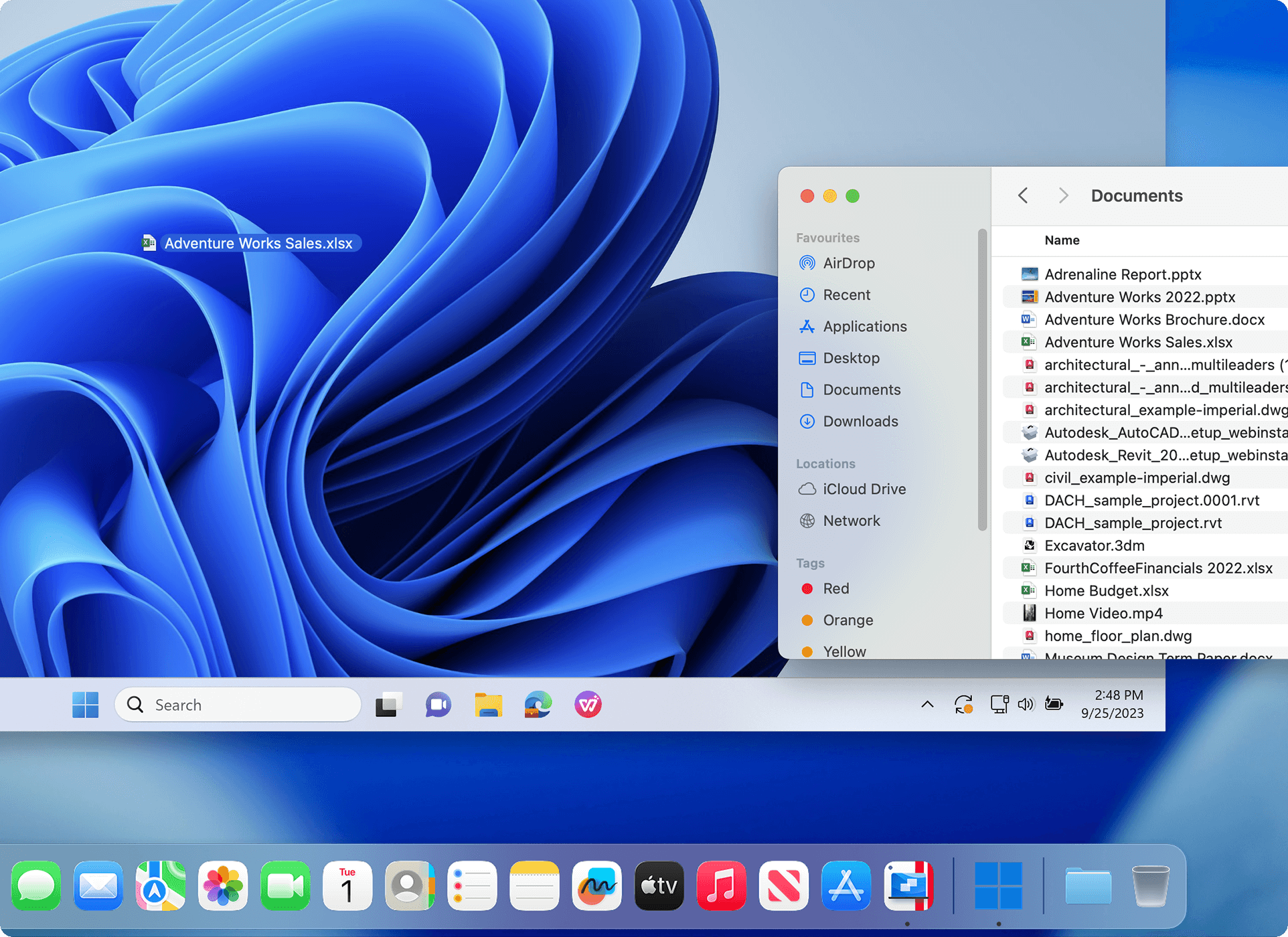 Juego de Windows ejecutándose en Parallels